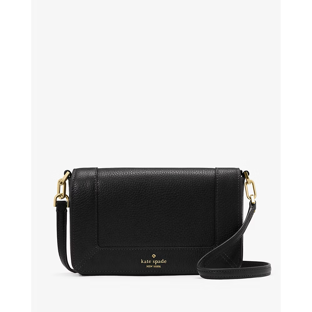 Kate Spade Lena Mini Flap Crossbody in Black (KH784)