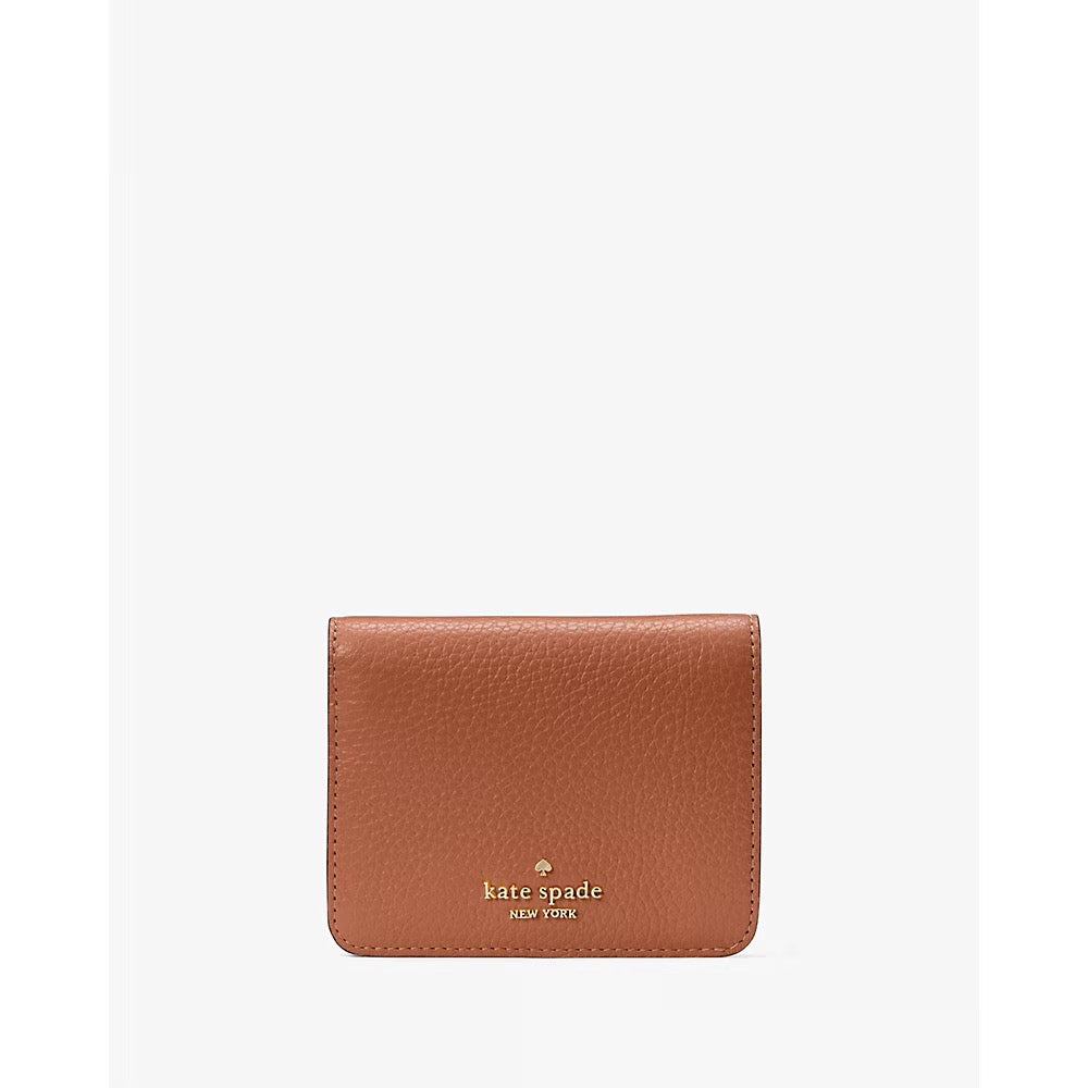 [READY STOCK MY] Kate Spade Lena Small Bifold Wallet in Warm Gingerbread (KH788)