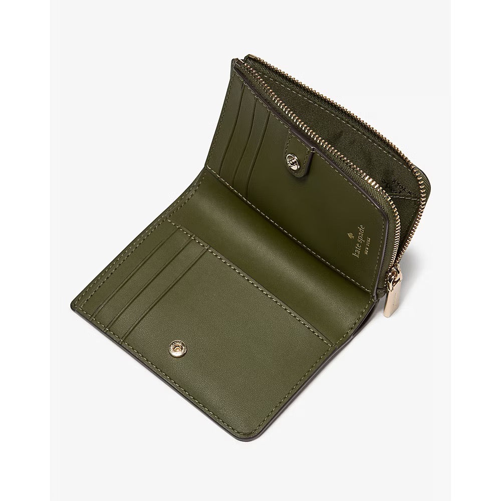[INCOMING ETA 30 DAYS] Kate Spade Lena Small L Zip Wallet in Enchanted Green (KL842)