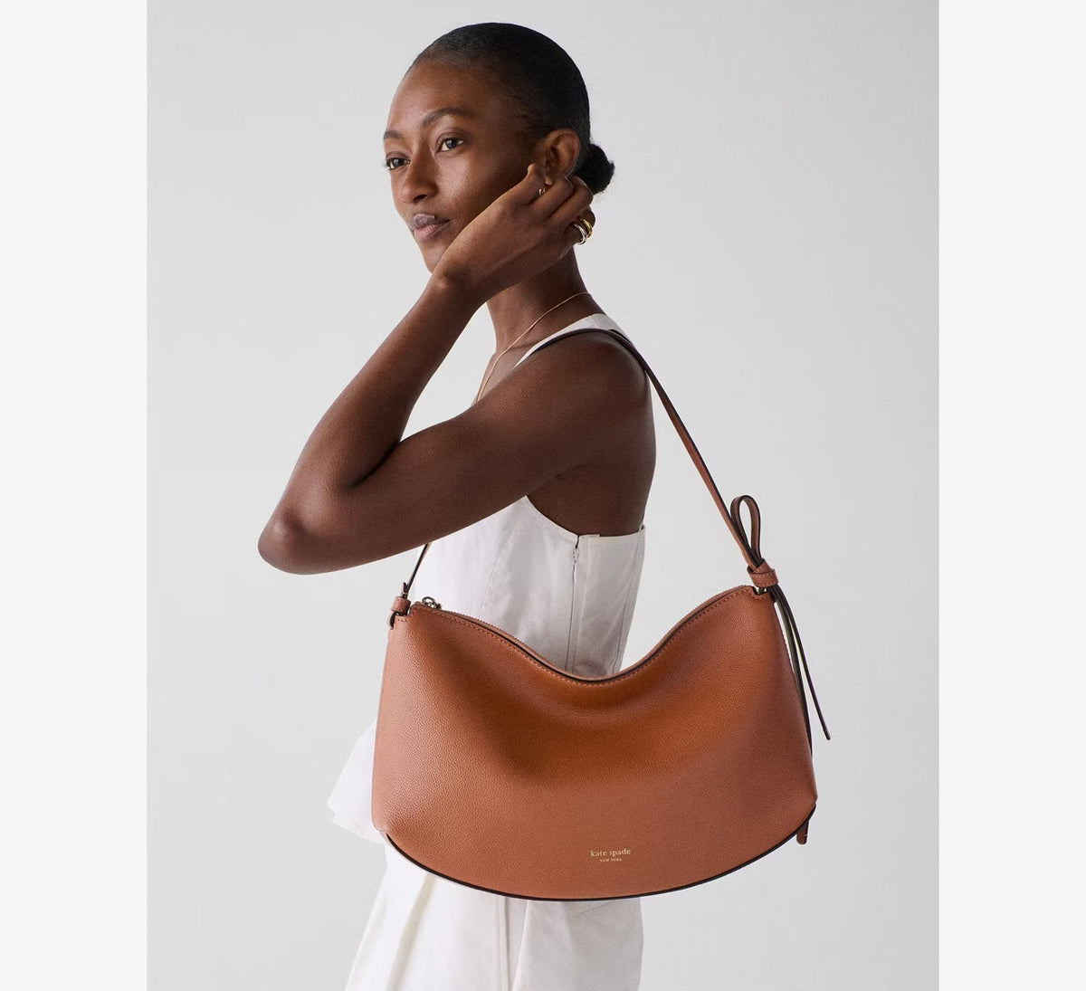[WEB EXCLUSIVE][INCOMING ETA 30 DAY] Kate Spade Loop Large Leather Shoulder Bag in Southwest (KM951)