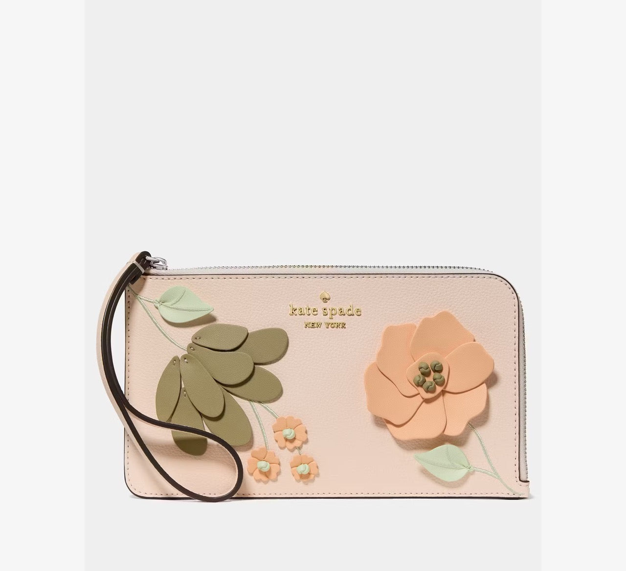[INCOMING ETA 30 DAYS] Kate Spade Lucy Floral Wristlet in Fresh Peach Multi (KP010)