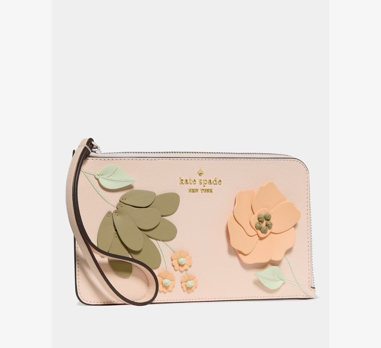 [INCOMING ETA 30 DAYS] Kate Spade Lucy Floral Wristlet in Fresh Peach Multi (KP010)