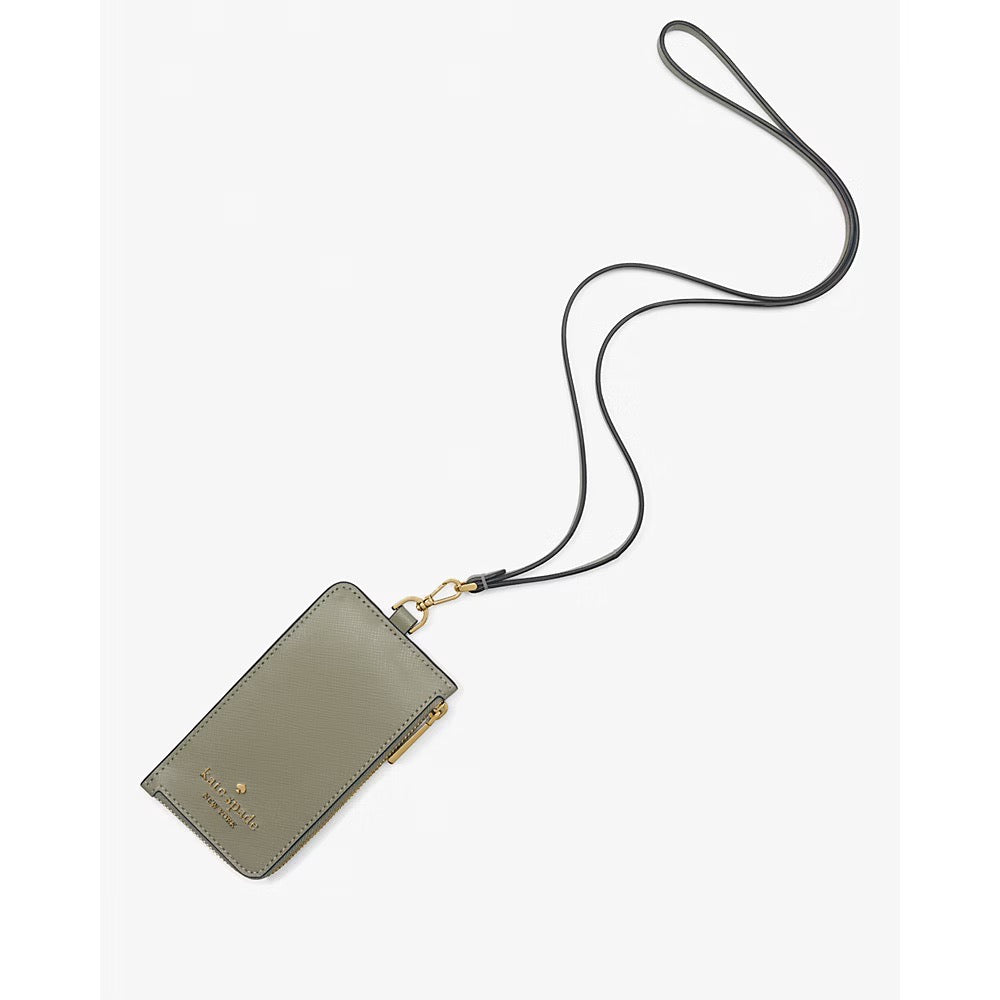 [INCOMING ETA 30 DAYS] Kate Spade Madison Card Case Lanyard in Dusky Pine (KC573)