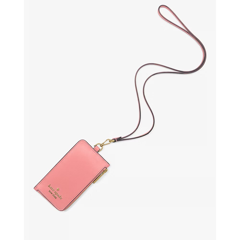 [INCOMING ETA 30 DAYS] Kate Spade Madison Card Case Lanyard in Terracotta Tile (KC573)
