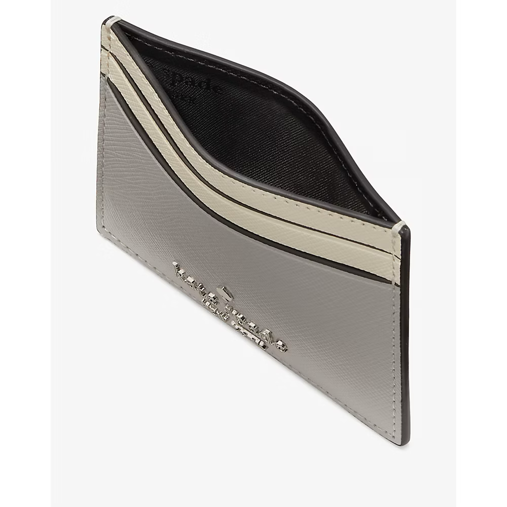 [AUCTION] Kate Spade Madison Colorblock Small Slim Card Holder in Platinum Grey Multi (KI369)