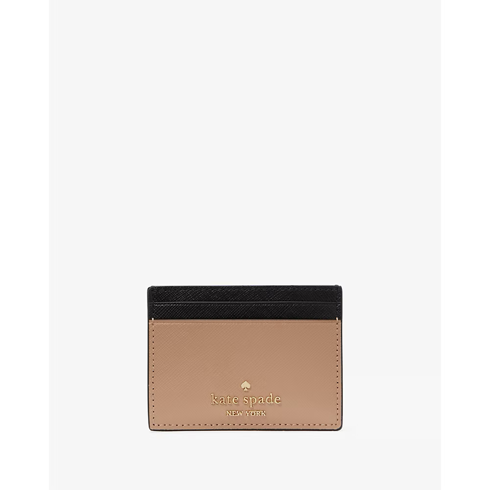 [AUCTION] Kate Spade Madison Colorblock Small Slim Card Holder in Toasted Hazelnut Multi (KI369)