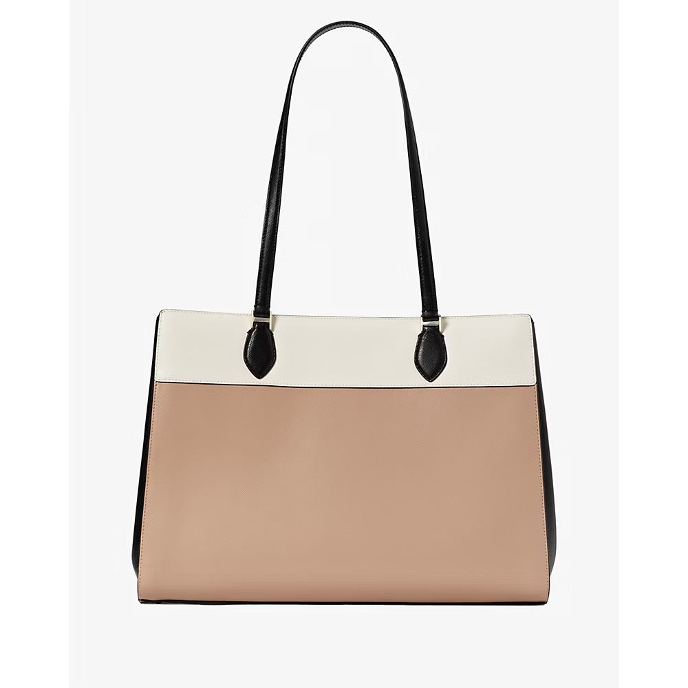[READY STOCK MY] Kate Spade Madison Commuter Tote in Toasted Hazelnut Multi (KC618)
