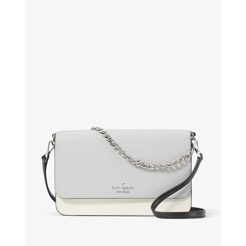 [INCOMING ETA 30 DAYS] Kate Spade Madison Flap Convertible Crossbody in Platinum Grey (KC623)