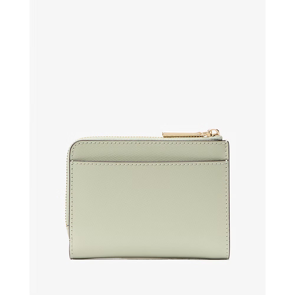 [INCOMING ETA 30 DAYS] Kate Spade Madison Floral Applique Small L Zip Wallet in Sage Bundle (KL870)