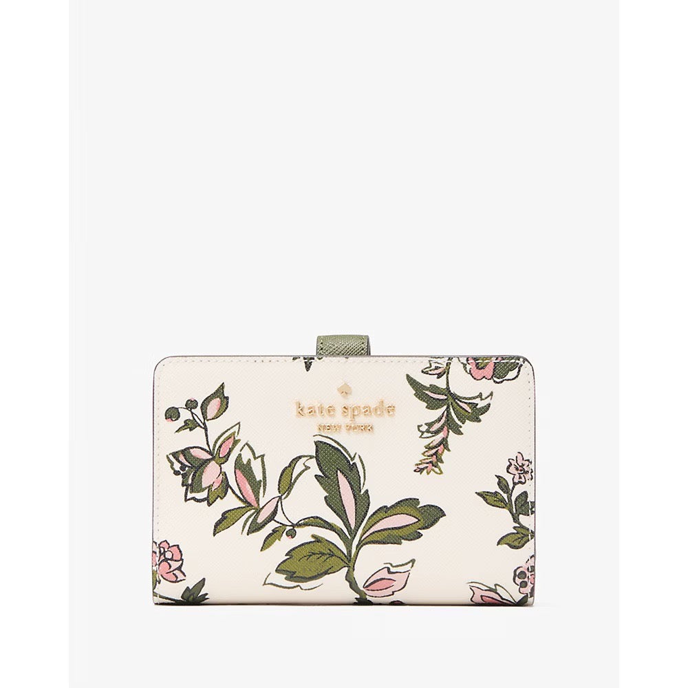 [INCOMING ETA 30 DAYS] Kate Spade Madison Floral Medium Bifold Wallet in Meringue (KL867)