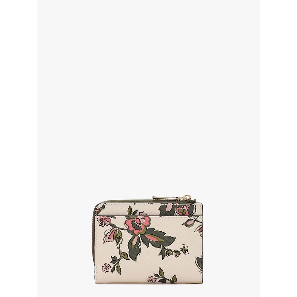 [READY STOCK MY] Kate Spade Madison Floral Small L Zip Wallet in Meringue Multi (KL865)