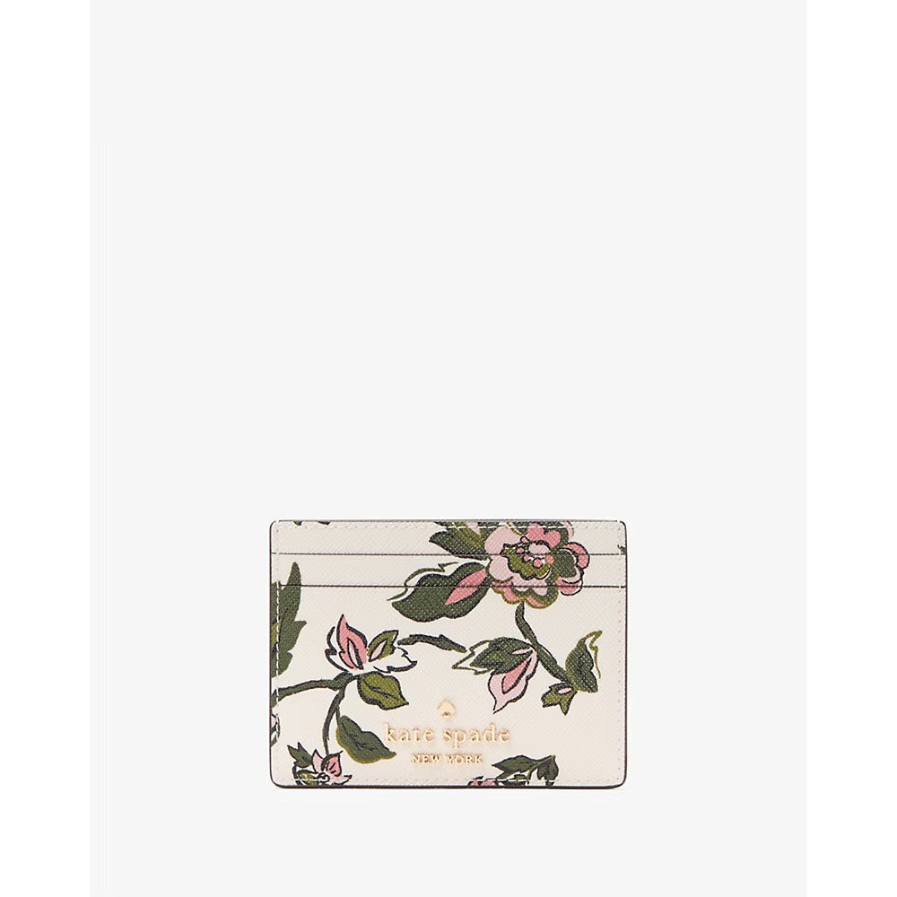 [READY STOCK MY] Kate Spade Madison Floral Small Slim Card Holder in Meringue Multi (KL863)