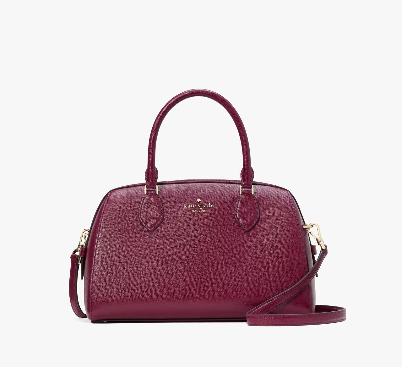 [READY STOCK MY] Kate Spade Madison Large Dolly Duffle Crossbody in Blackberry (KI830)