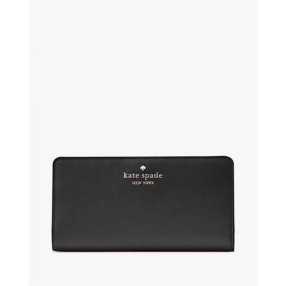 Kate Spade Madison Large Slim Wallet in Black (KI366)