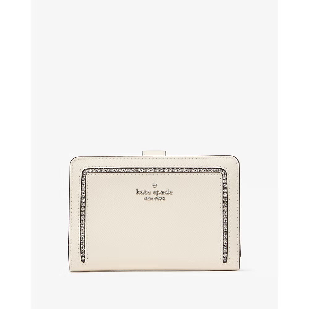 Kate Spade Madison Medium Compact Bifold Wallet in Meringue (KJ053)