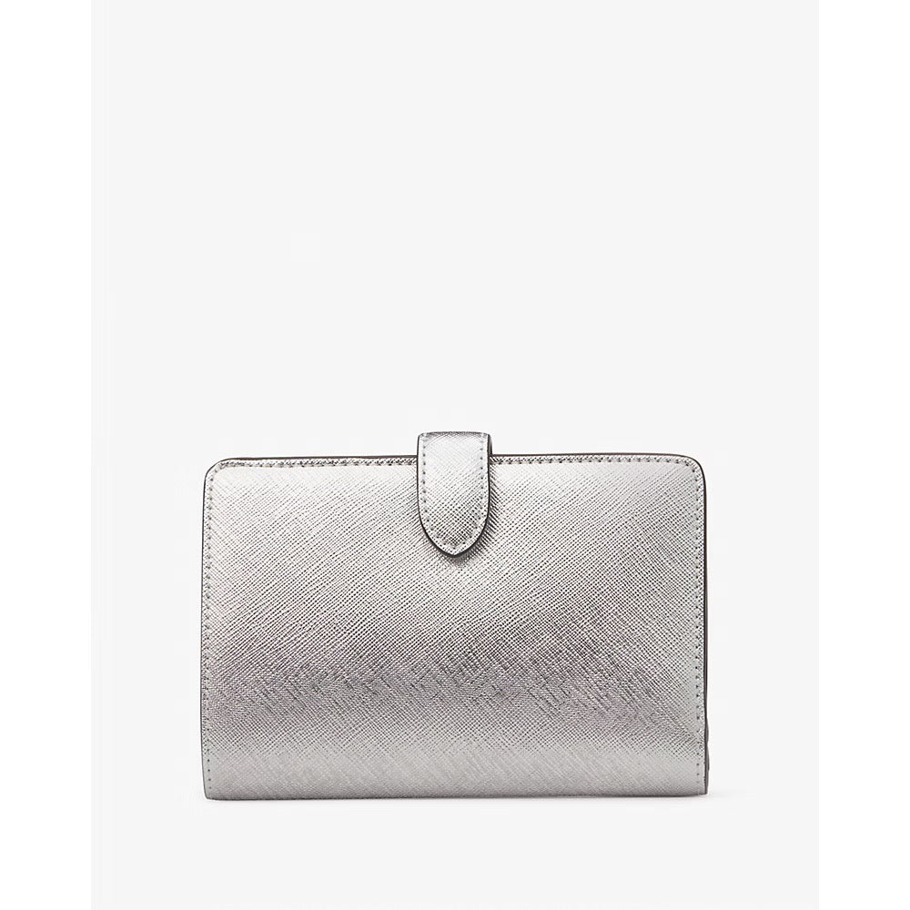 Kate Spade Madison Metallic Medium Compact Bifold Wallet in Lunar Light (KJ039)