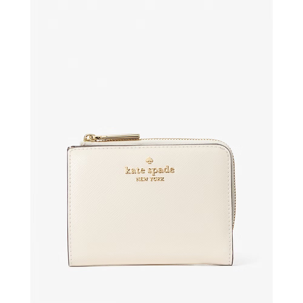 [INCOMING ETA 30 DAYS] Kate Spade Madison Small L-Zip Wallet in Meringue (KH615)