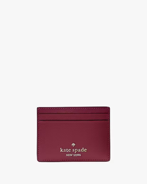 [INCOMING ETA 30 DAYS] Kate Spade Madison Small Slim Card Holder in Blackberry (KI368)