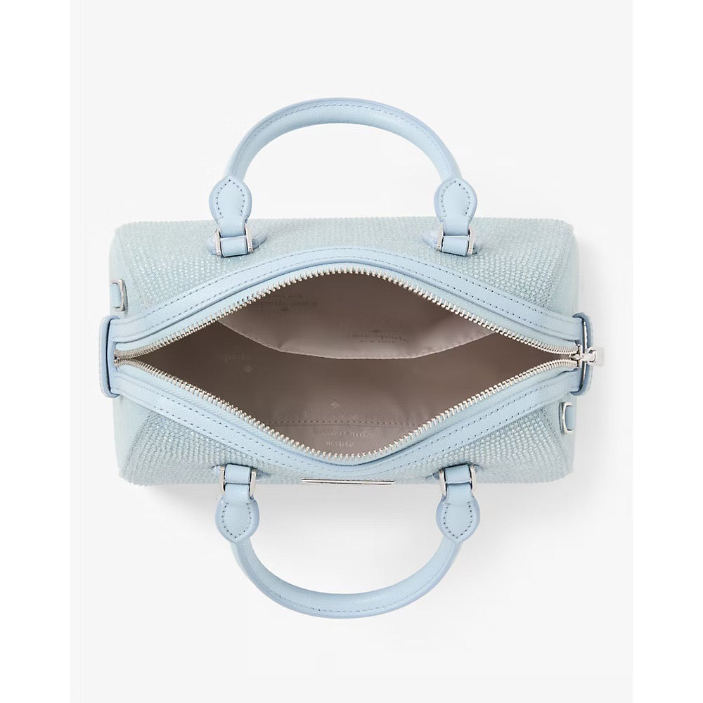 [READY STOCK MY] Kate Spade Madison Studded Denim Small Dolly Duffle in Blue Multi (KK204)
