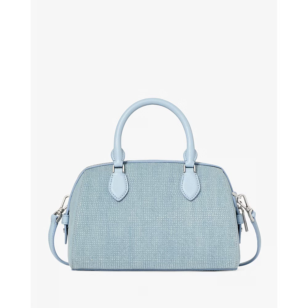 [READY STOCK MY] Kate Spade Madison Studded Denim Small Dolly Duffle in Blue Multi (KK204)