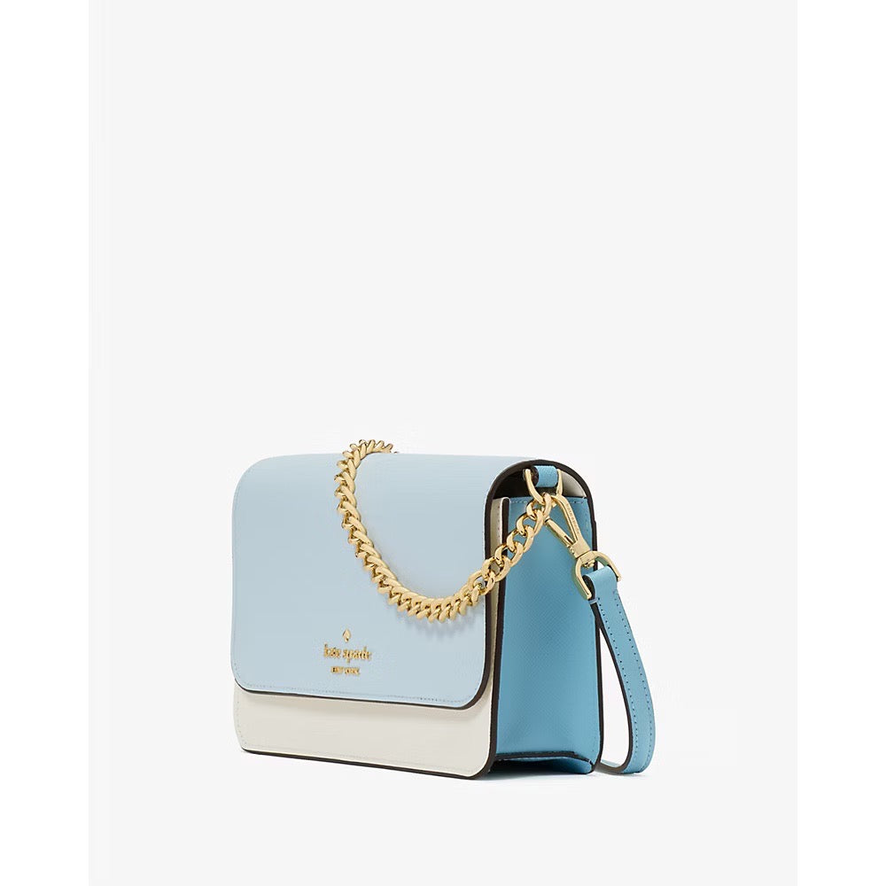 [READY STOCK MY] Kate Spade Madison Willow Mini Flap Crossbody in Crisp Sky Multi (KC517)