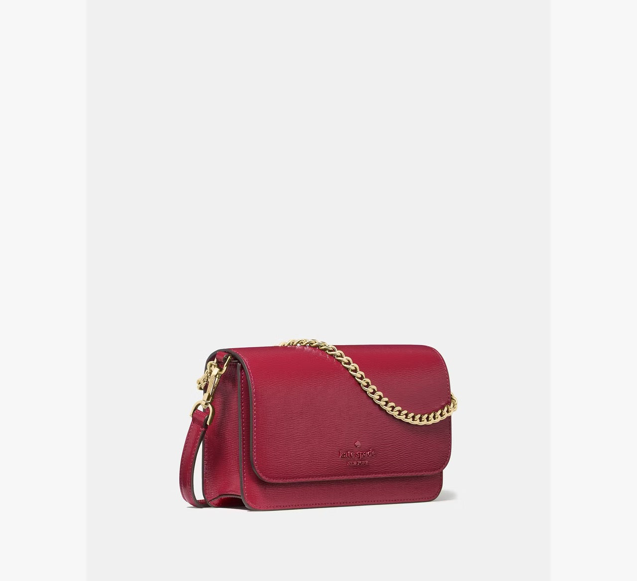 [READY STOCK MY] Kate Spade Madison Willow Mini Flap Crossbody in Red Jam (KN224)