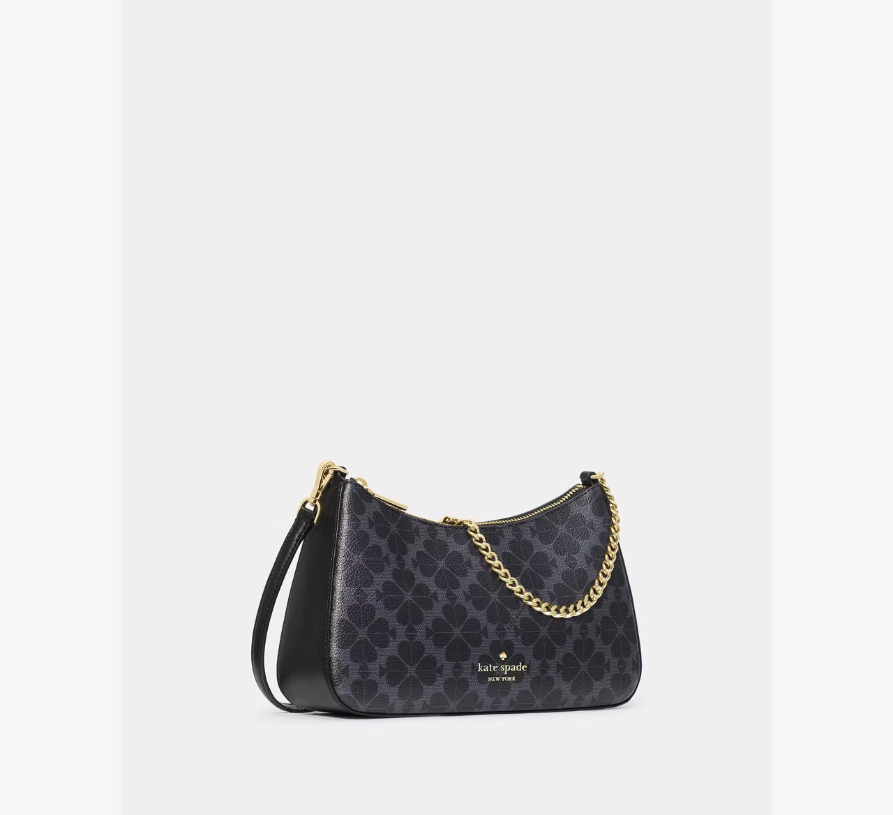 [READY STOCK MY] Kate Spade Margot Spade Flower Convertible Crossbody in Black (KI381)