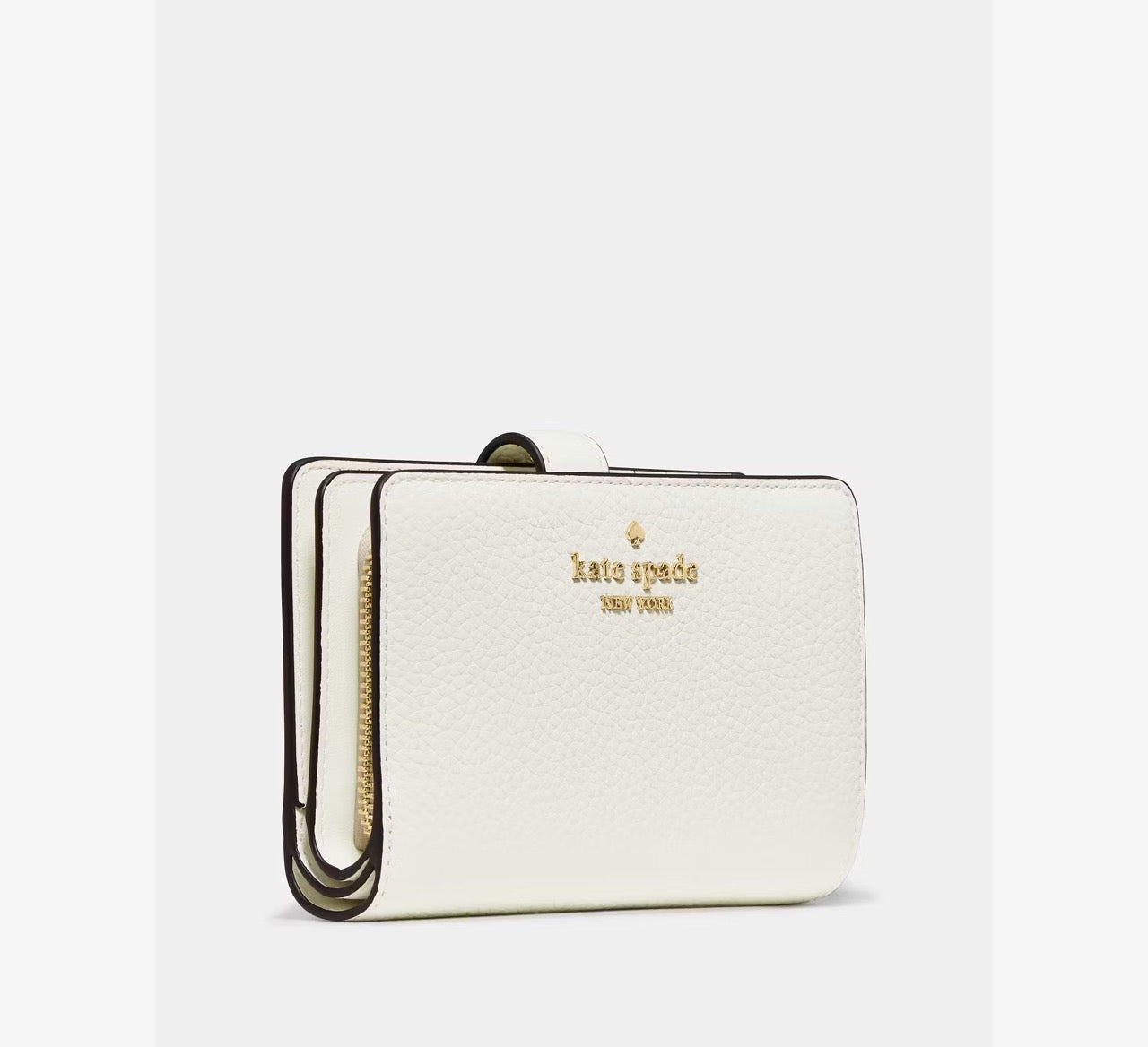 [READY STOCK MY] Kate Spade Medium Bifold Wallet in Meringue (KN750)
