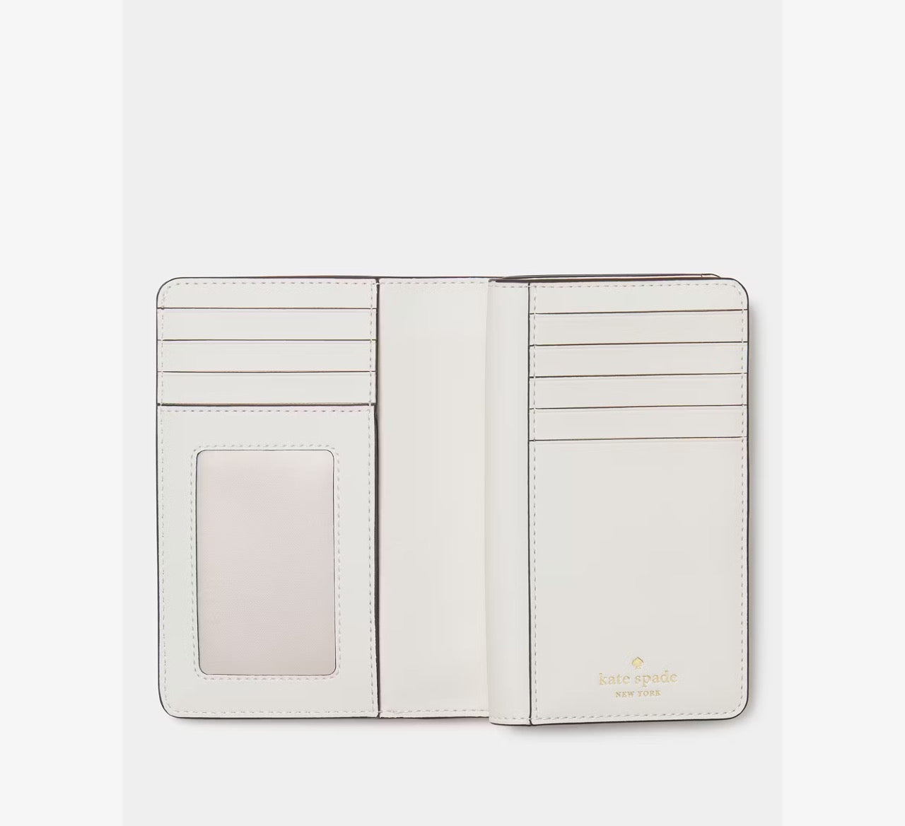 [READY STOCK MY] Kate Spade Medium Bifold Wallet in Meringue (KN750)
