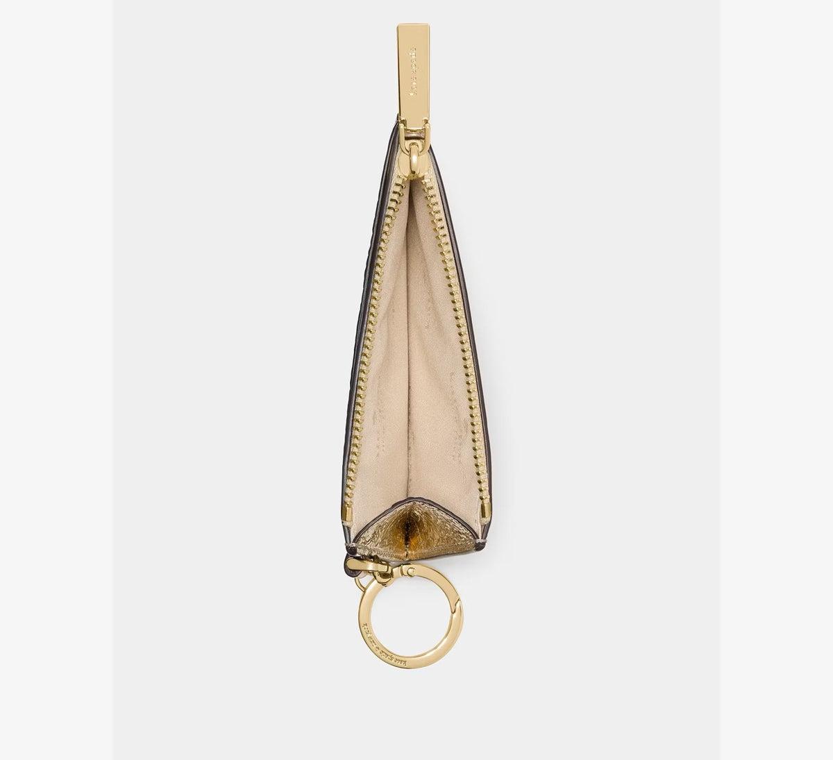 [READY STOCK MY] Kate Spade Metallic Key Ring Card Holder in Gold (KP350)