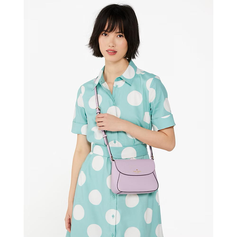 [INCOMING ETA 30 DAYS] Kate Spade Monica Small Flap Crossbody In Violet Mist (KF364)