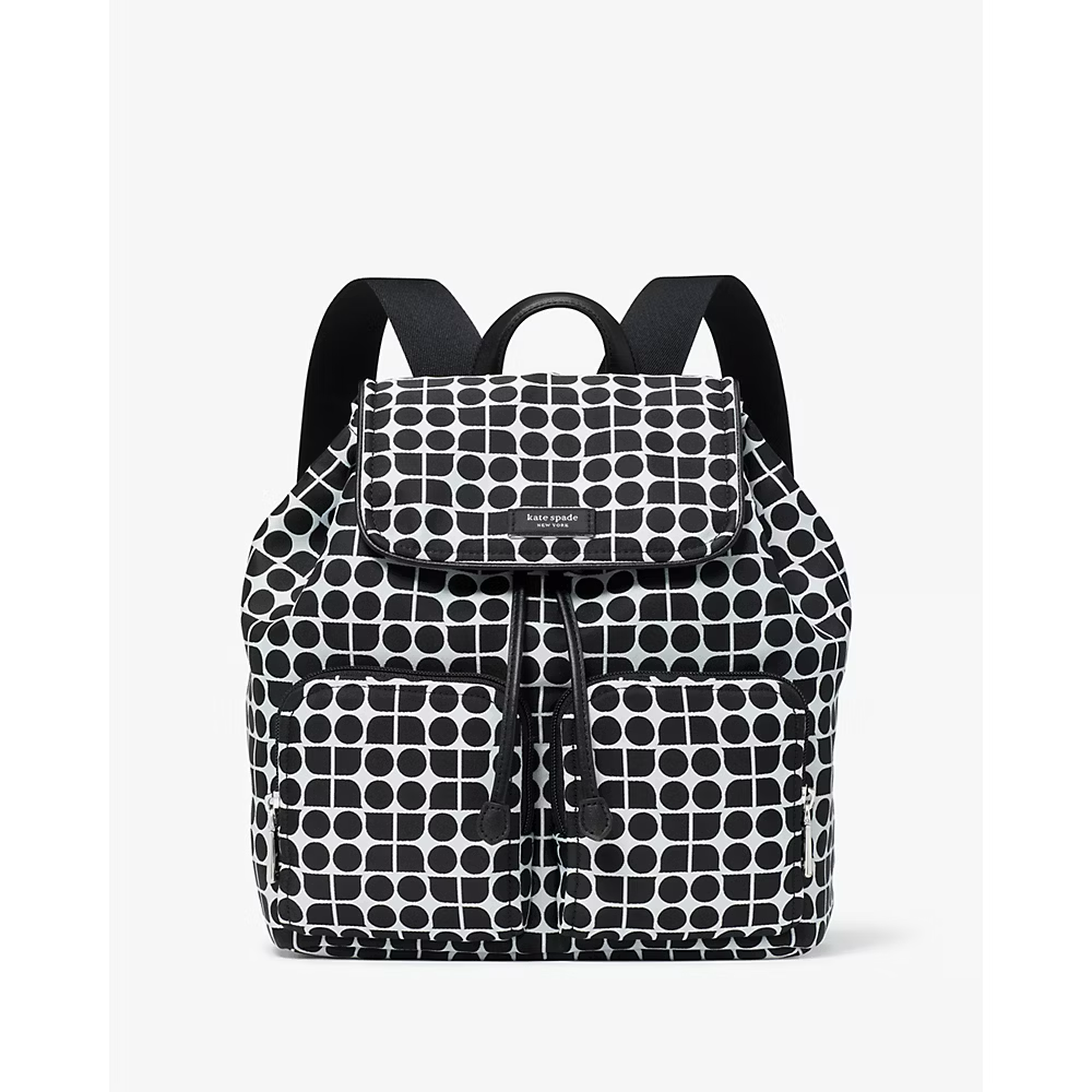 [INCOMING ETA 30 DAYS] Kate Spade Noel Jacquard Backpack in Black Multi (KG241)