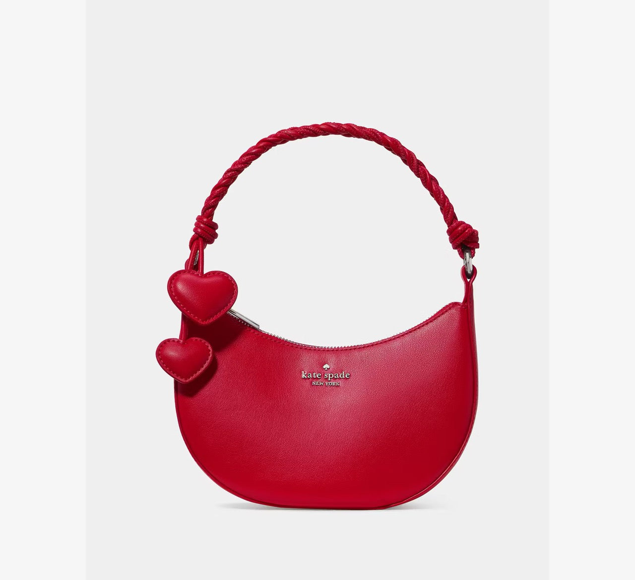 [READY STOCK MY] Kate Spade Nova Braided Strap Shoulder Bag in Cherry Rou (KN610)