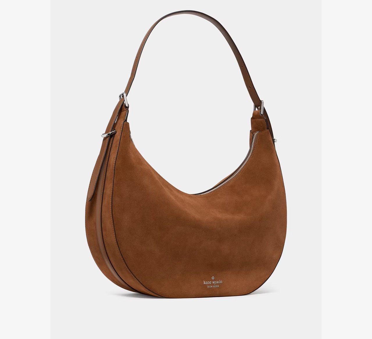 [WEB EXCLUSIVE][READY STOCK MY] Kate Spade Nova Suede Large Shoulder Bag in Warm Ginger (KP031)