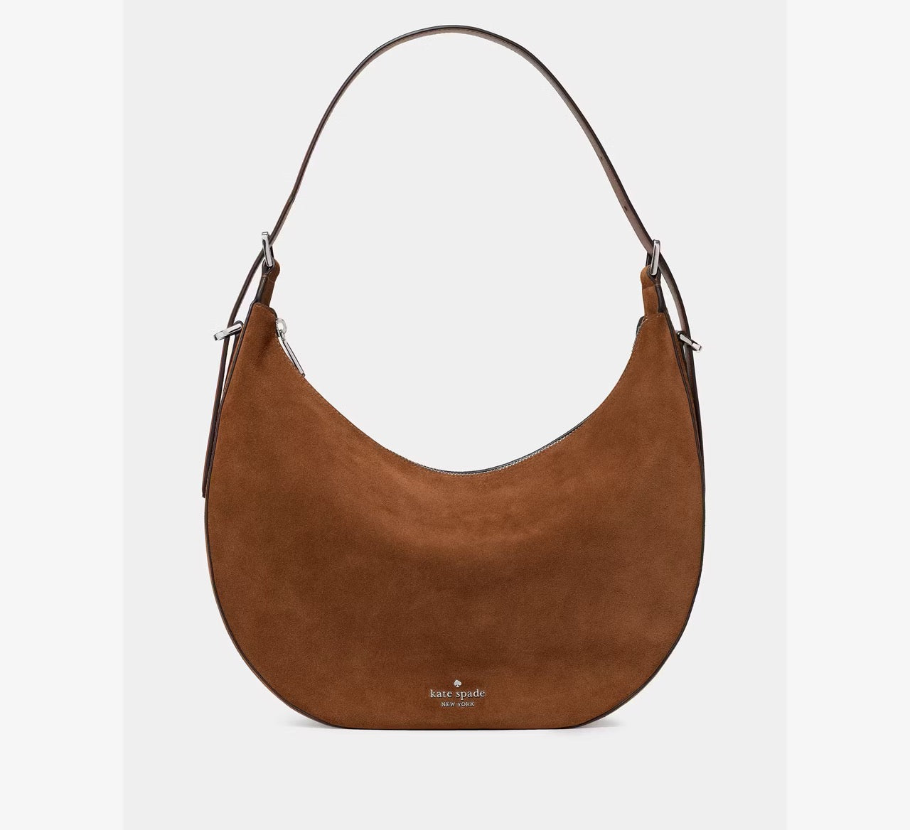 [WEB EXCLUSIVE][READY STOCK MY] Kate Spade Nova Suede Large Shoulder Bag in Warm Ginger (KP031)