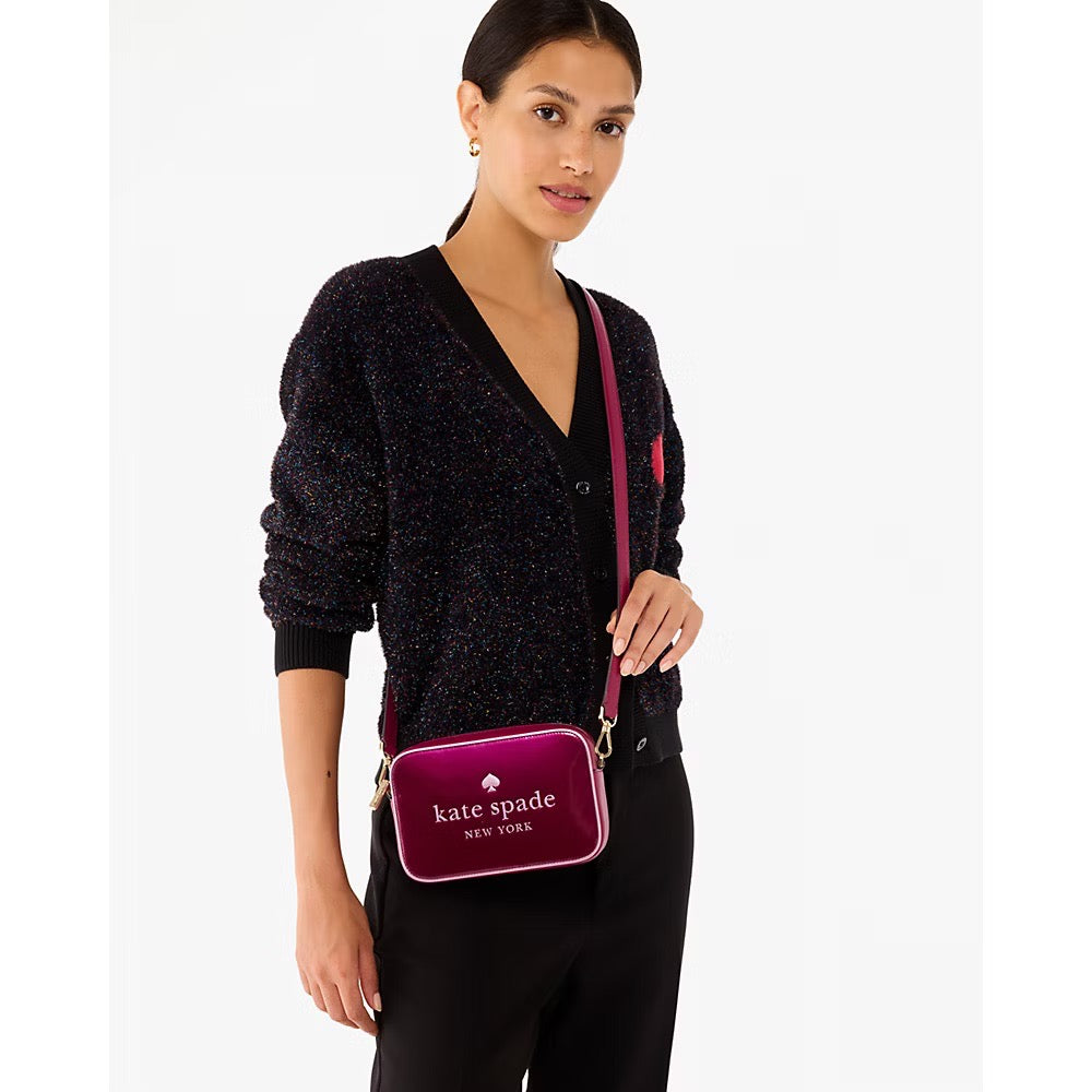 Kate Spade Oh Snap Mini Camera Bag in Dark Raspberry (KJ054)