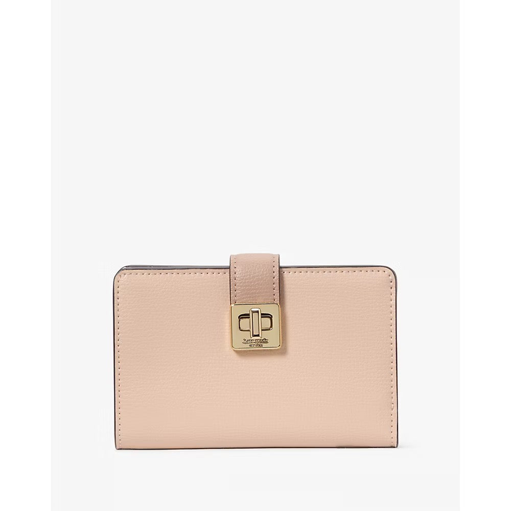 [INCOMING ETA 30 DAYS] Kate Spade Phoebe Turnlock Medium Wallet in Toasted Hazelnut (KK246)