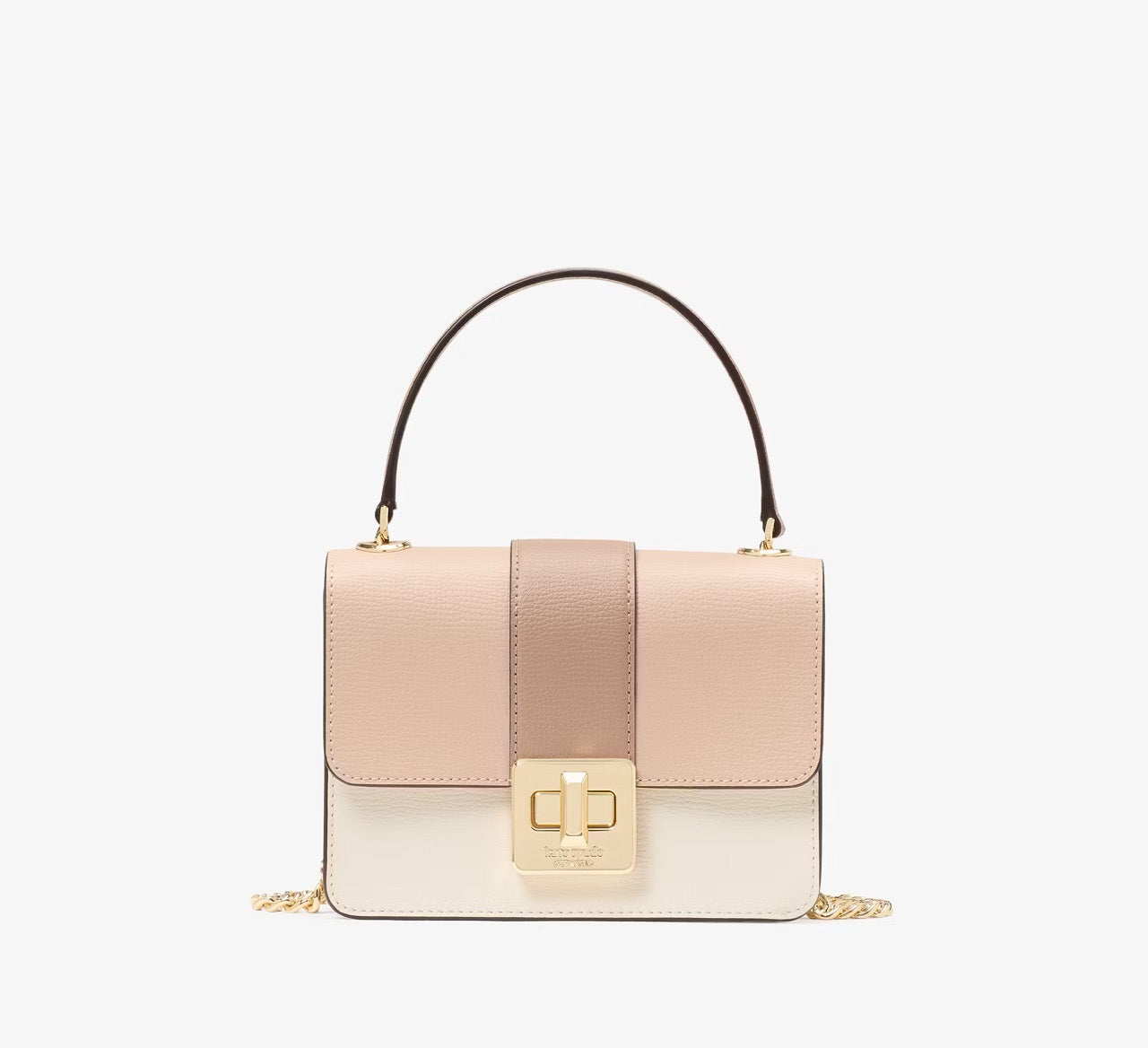 [SPECIAL DEAL][INCOMING ETA 30 DAYS] Kate Spade Phoebe Turnlock Mini Flap Crossbody in Toasted Hazelnut (KK897)