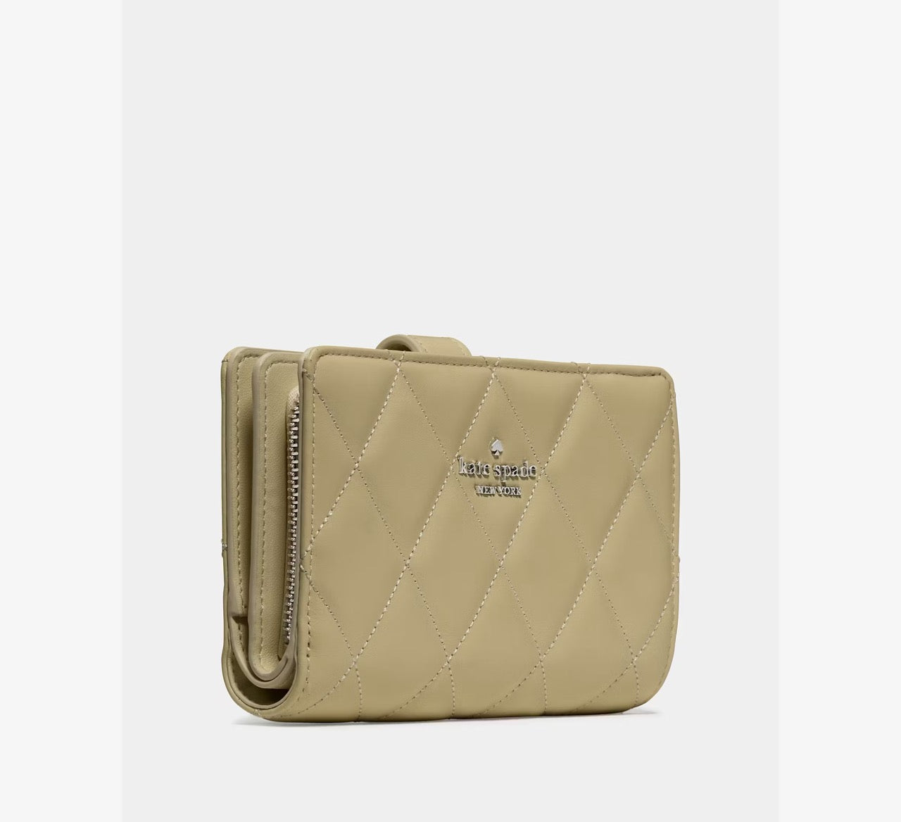 [INCOMING ETA 30 DAYS] Kate Spade Quilted Medium Bifold Wallet in Elm (KN755)