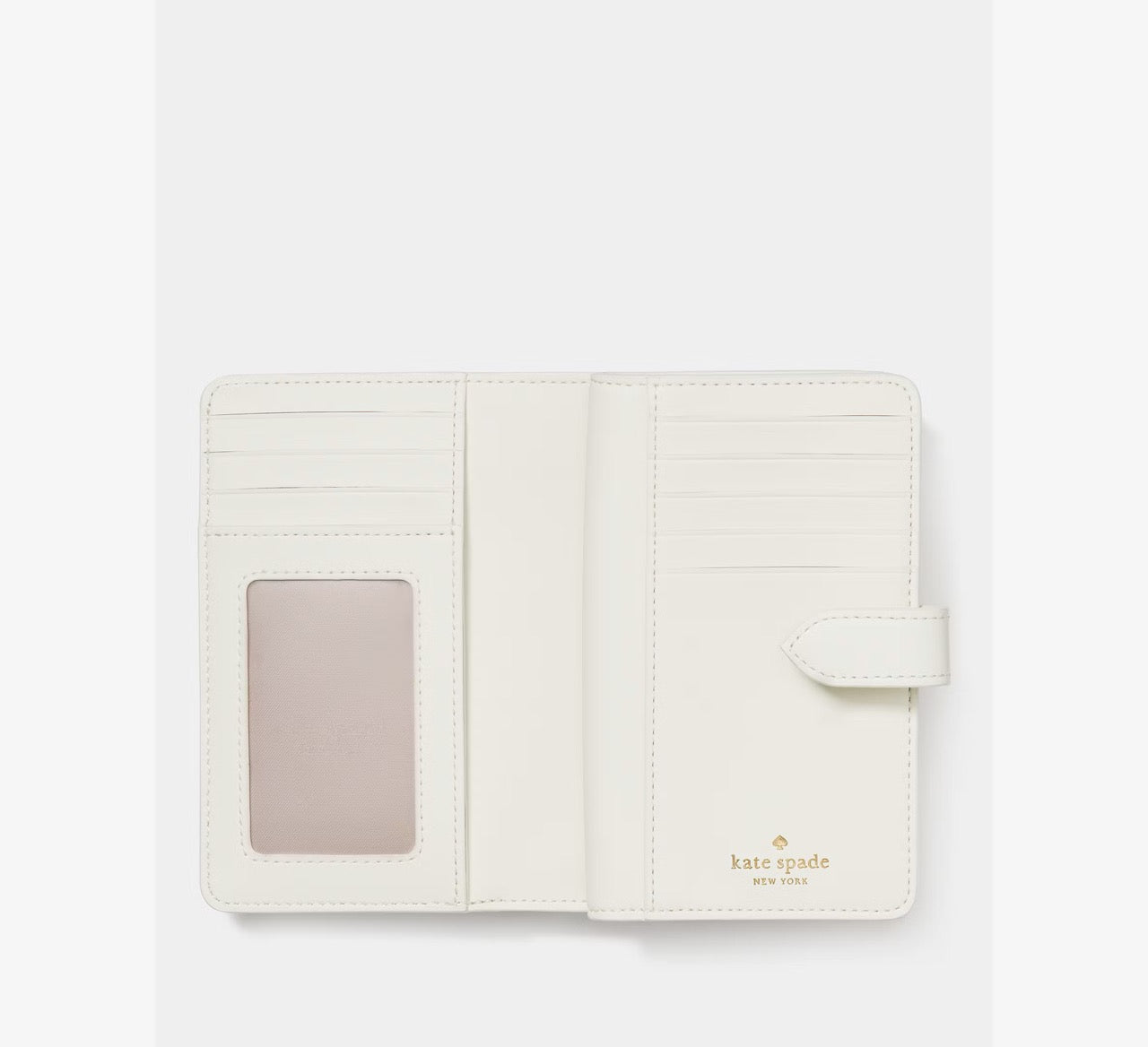 [WEB EXCLUSIVE][READY STOCK MY] Kate Spade Quilted Medium Bifold Wallet in Meringue (KN755)