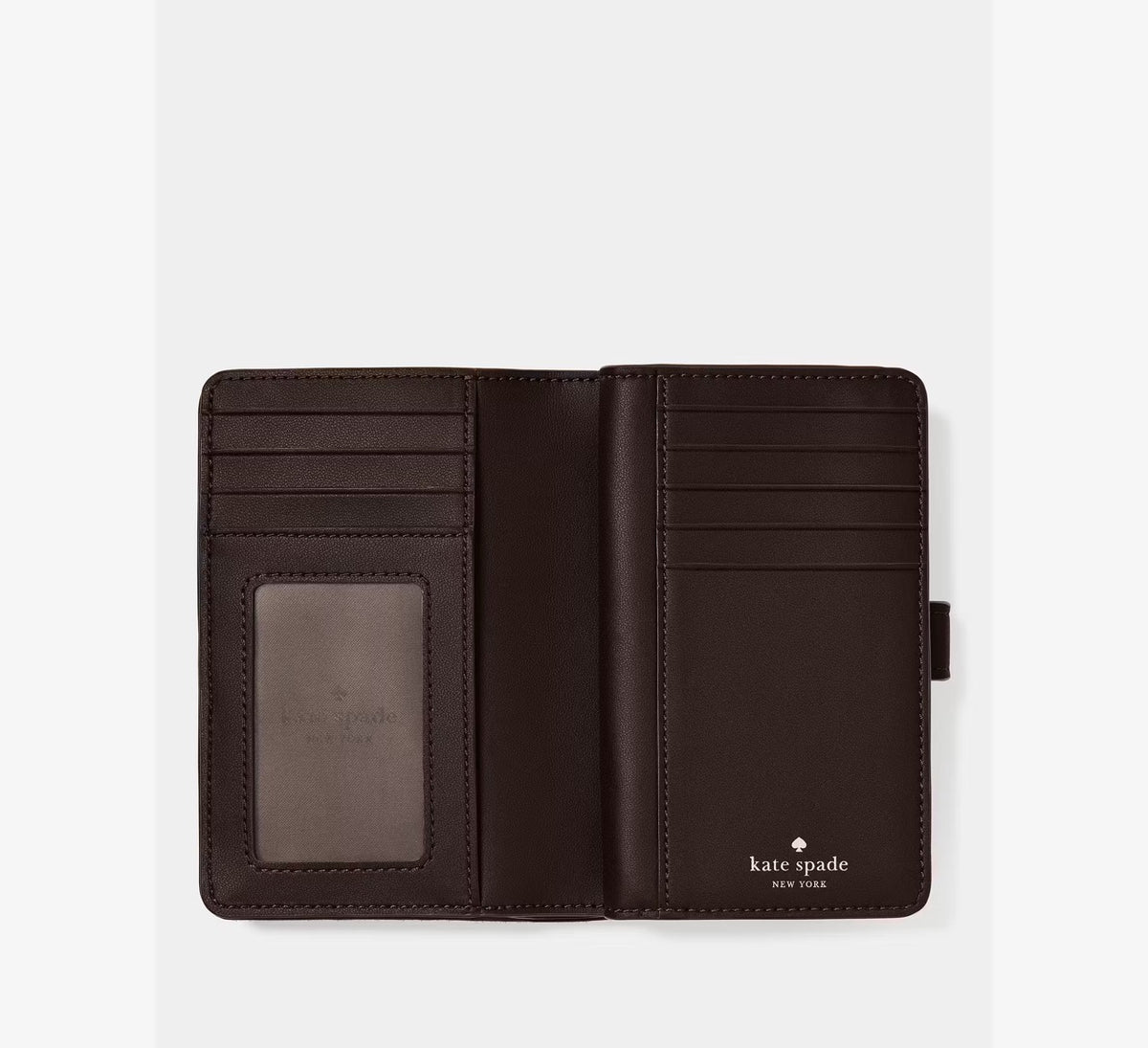 [INCOMING ETA 30 DAYS] Kate Spade Quilted Suede Medium Bifold Wallet in Hot Fudge (KP299)