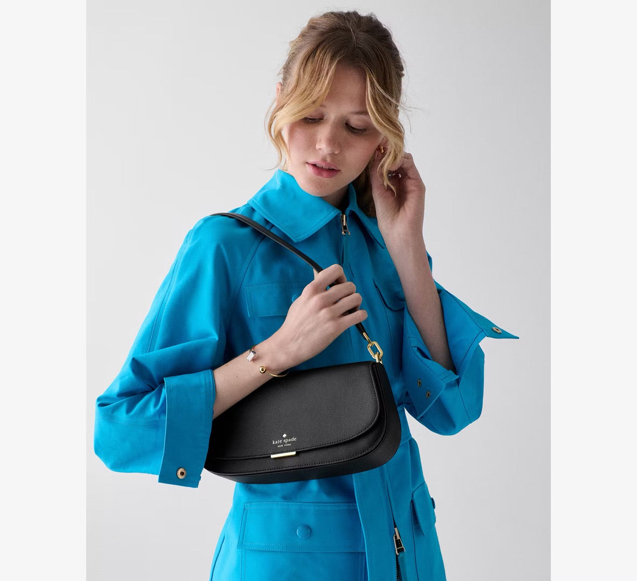 [WEB EXCLUSIVE][READY STOCK MY] Kate Spade Quinn Shoulder Bag in Black (KN644)