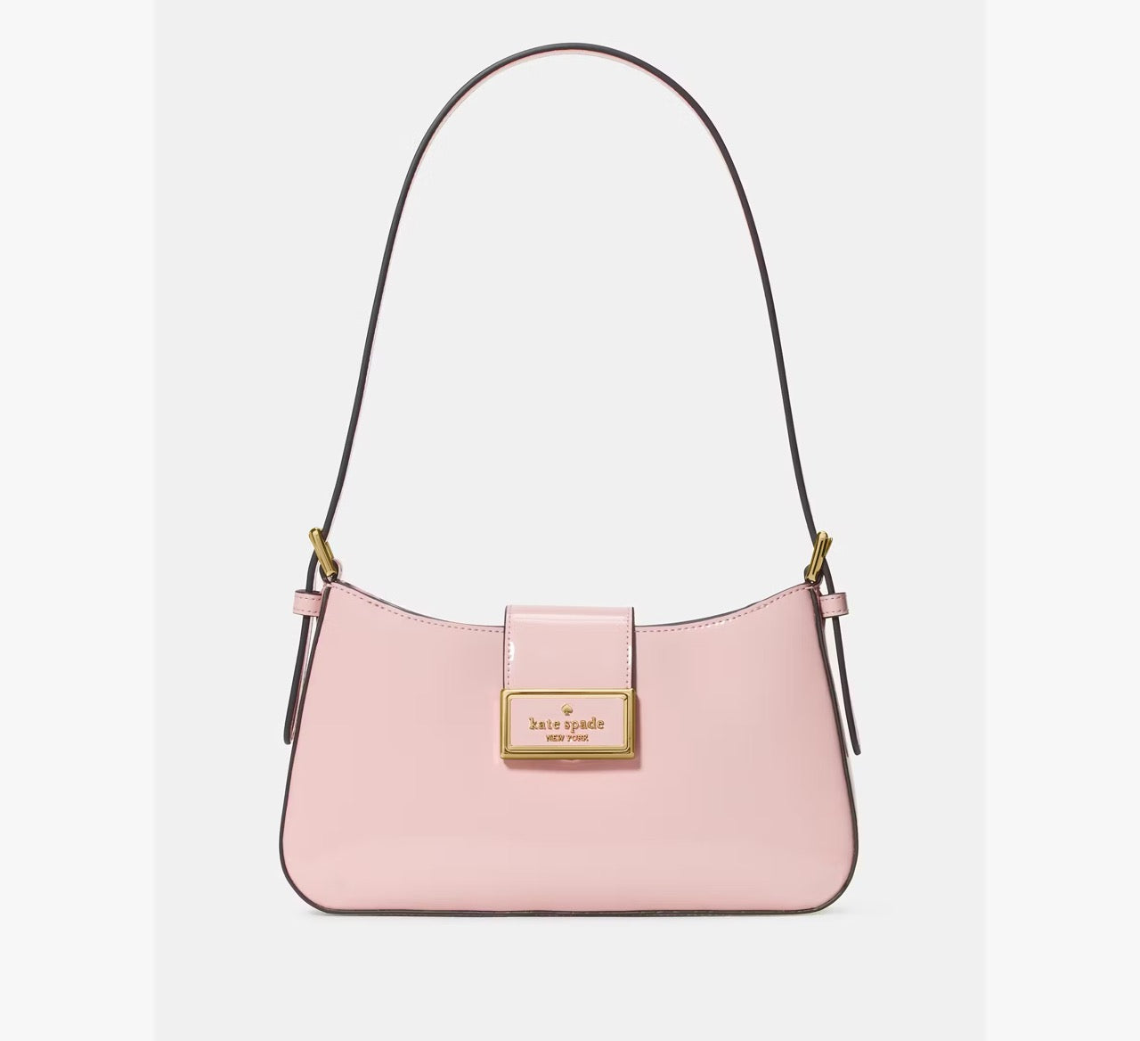[READY STOCK MY] Kate Spade Reegan Patent Fabric Small Shoulder Bag in Tutu Pink (KF530)
