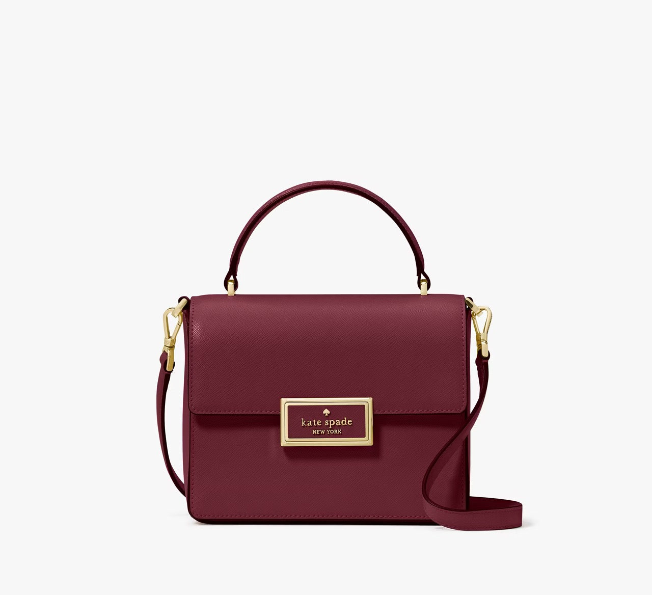 [INCOMING ETA 30 DAYS] Kate Spade Reegan Small Top Handle Crossbody in Dark Merlot (KG184)