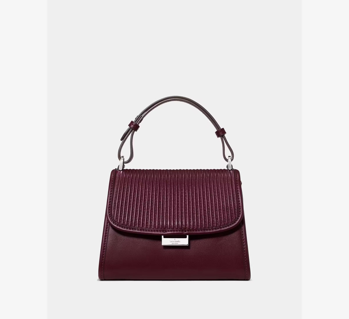 [WEB EXCLUSIVE][INCOMING ETA 30 DAYS] Kate Spade Riley Quilted Small Top Handle Bag in Grenache (KP229)