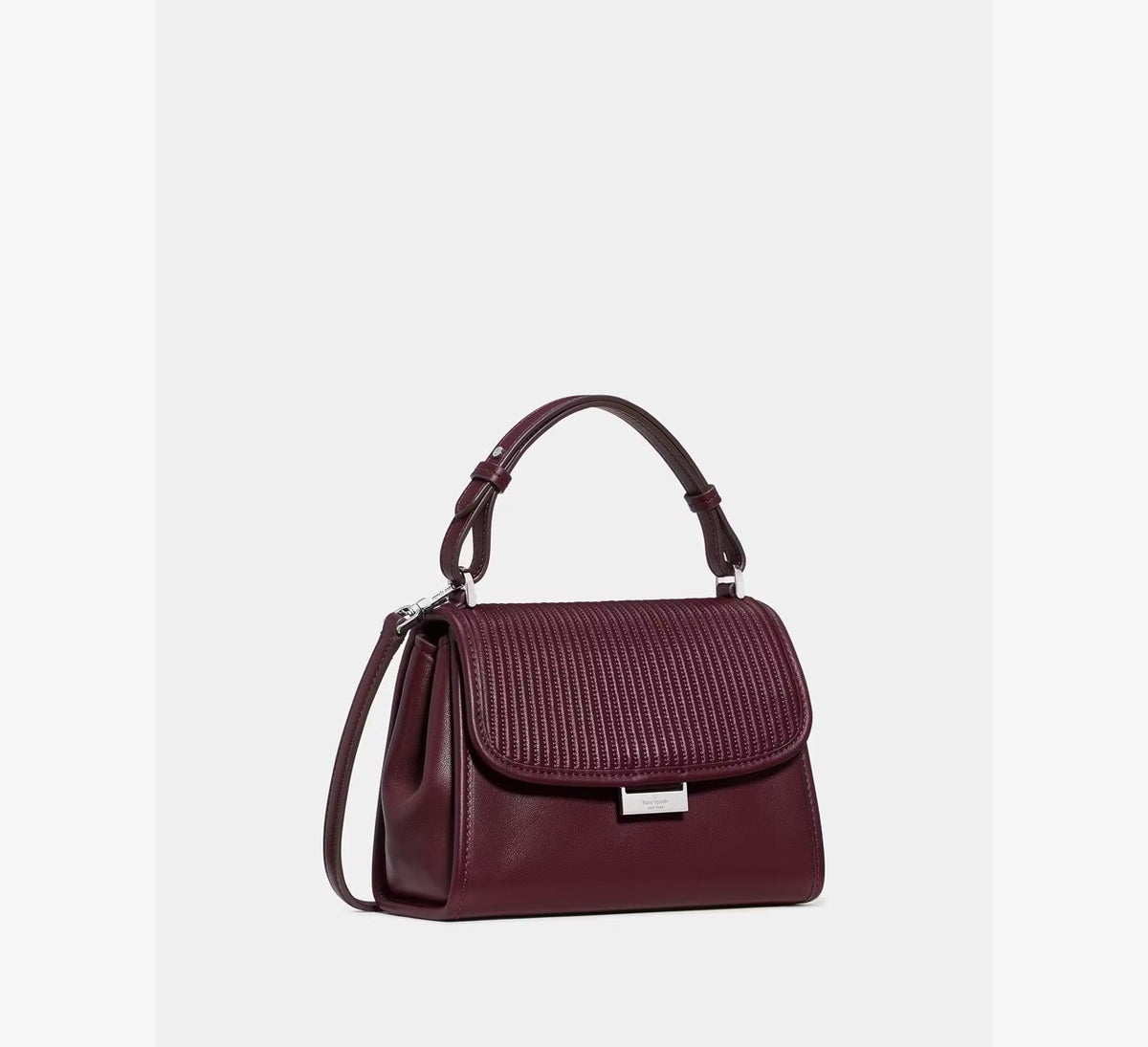[WEB EXCLUSIVE][INCOMING ETA 30 DAYS] Kate Spade Riley Quilted Small Top Handle Bag in Grenache (KP229)