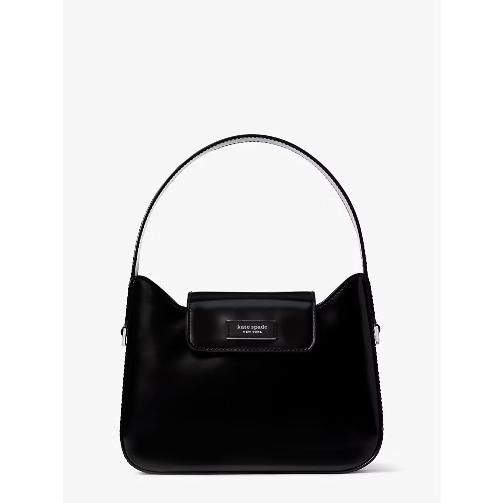 Kate Spade Sam Icon Leather Mini Hobo Bag in Black (K8819)