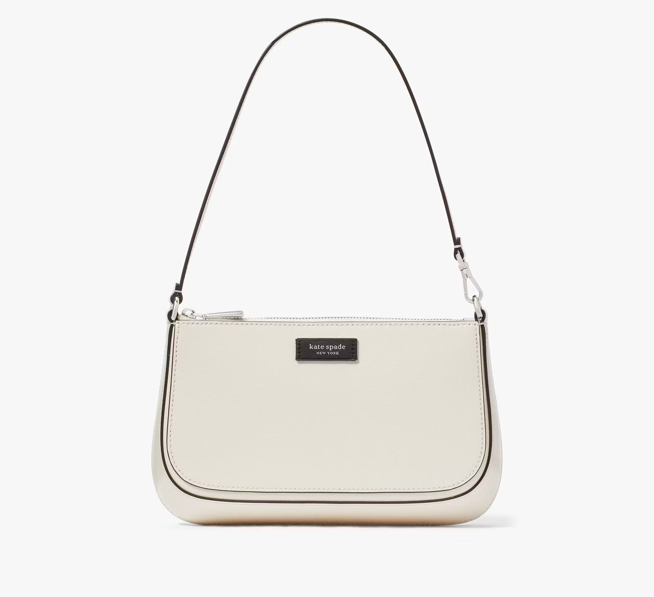 [INCOMING ETA 30 DAYS] Kate Spade Sam Icon Shiny Mini Pochette in Parchment (KG860)