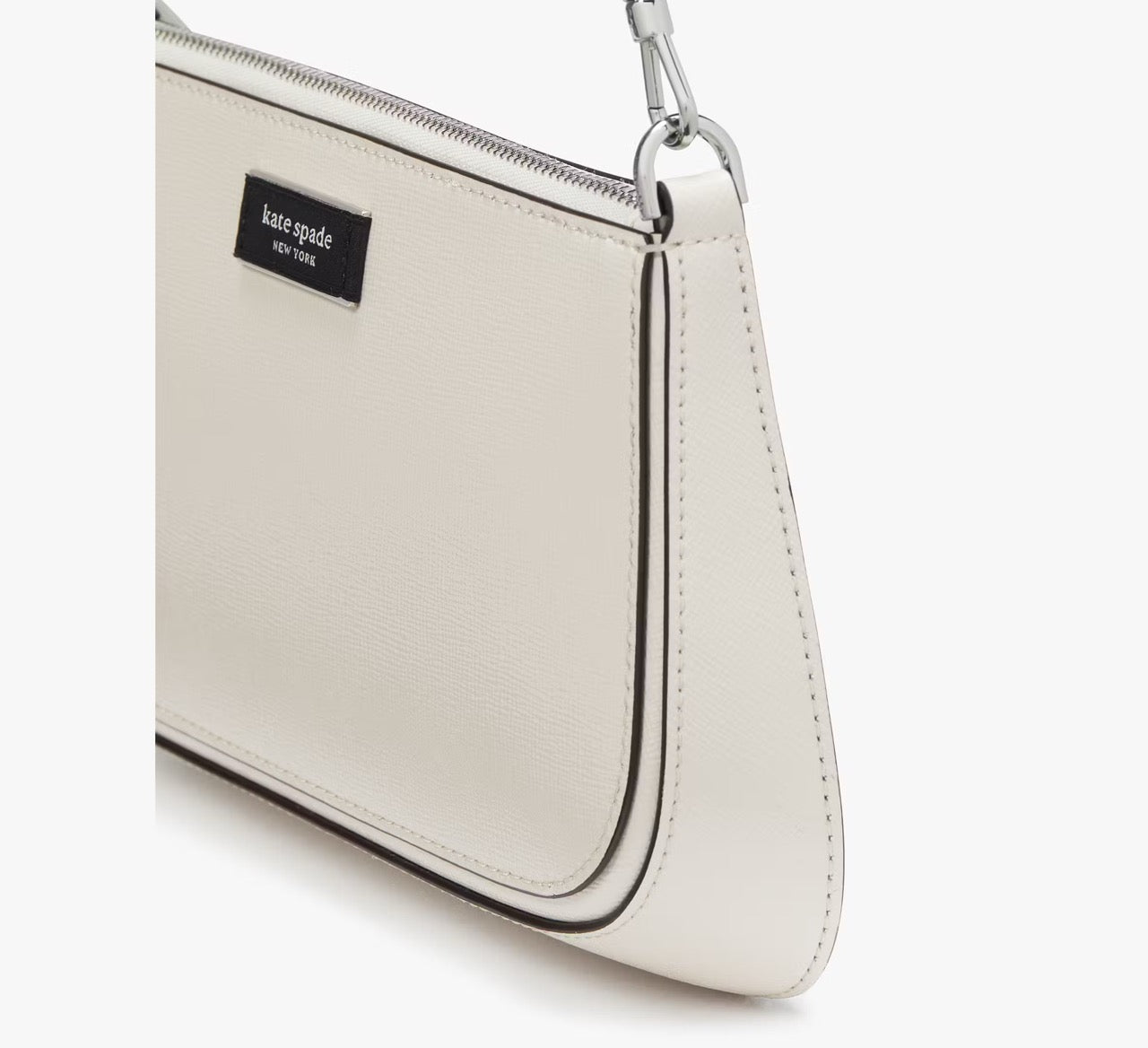 [INCOMING ETA 30 DAYS] Kate Spade Sam Icon Shiny Mini Pochette in Parchment (KG860)