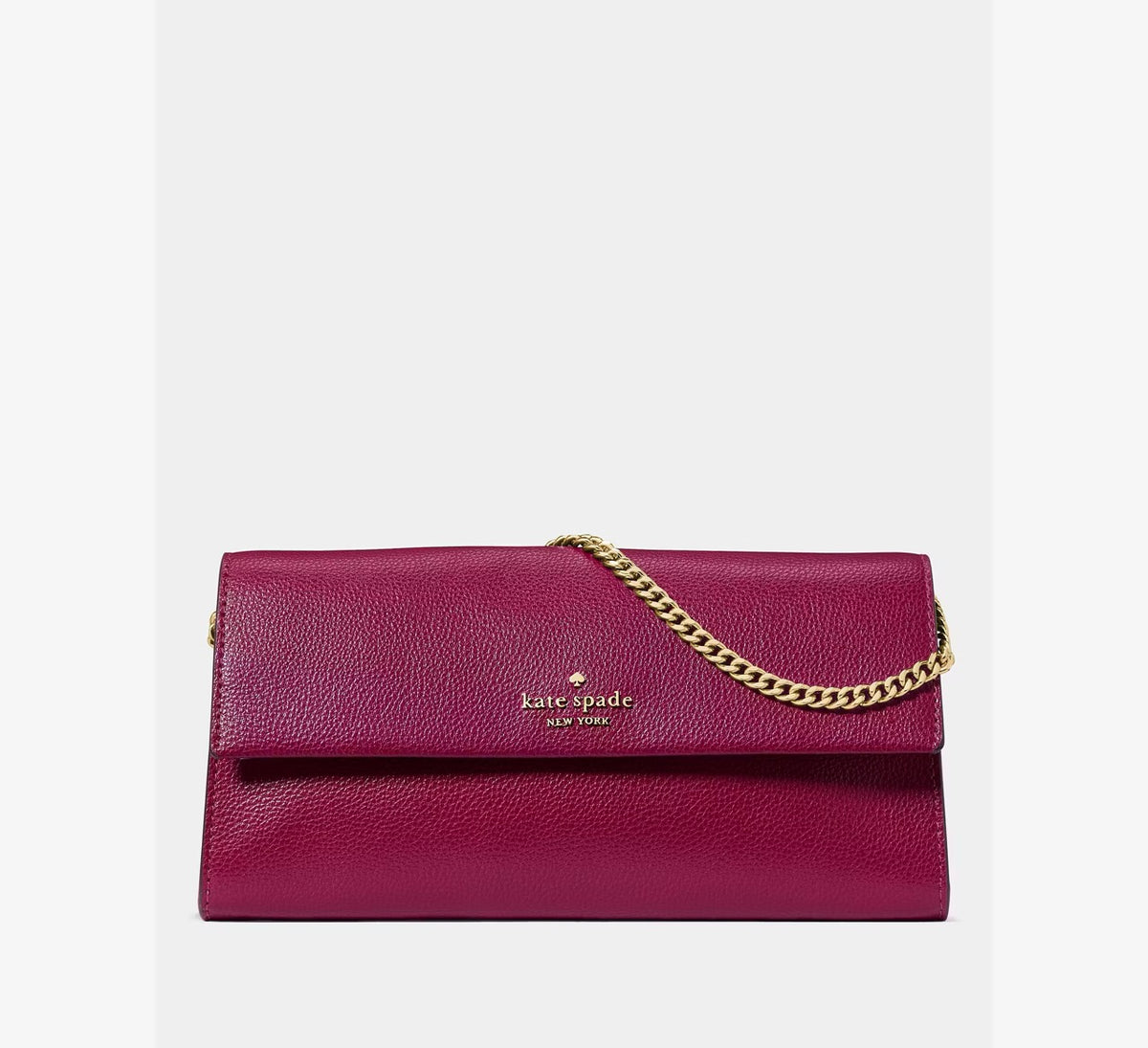 [INCOMING ETA 30 DAYS] Kate Spade Scarlett Wallet On Chain in Dark Raspberry (KP359)